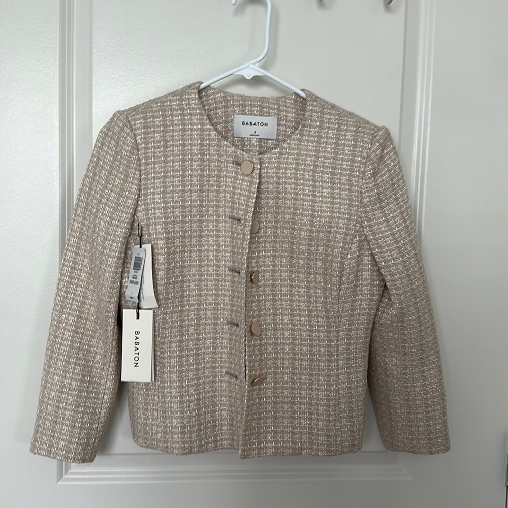 Babaton little tweed jacket size 2
